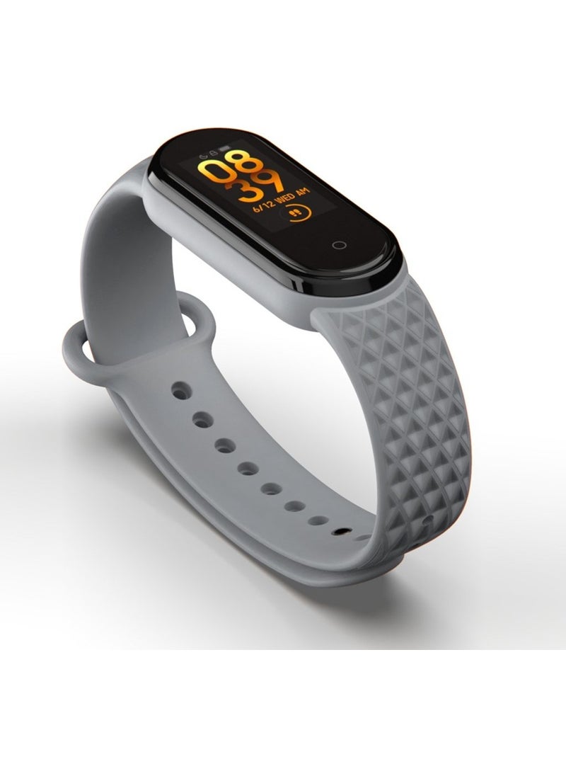 APEXEL Xiaomi Mi Band 5 and 6 Compatible Band (Embossed Pattern) 