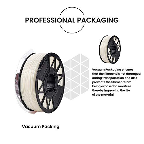 Tesseract Premium ABS 1.75mm 3D Printing Filament | Dimensional Accuracy +/- 0.03mm | Compatible with Most FDM Printers | 1 KG 3D Printer Filament - ABS Natural (Quantity 1) - Image 5