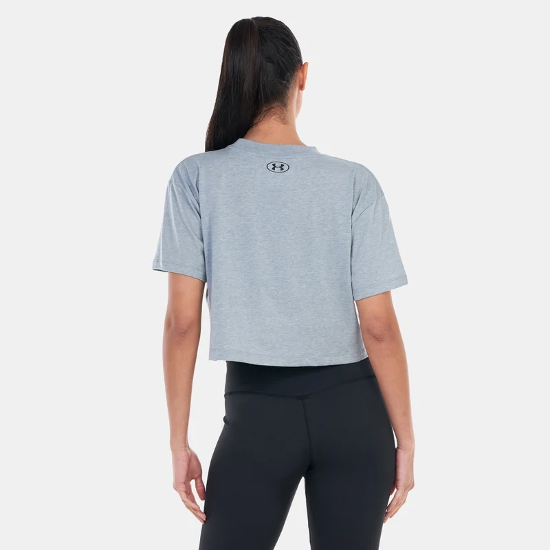 اندر ارمر Women's UA Collegiate Crest Crop T-Shirt