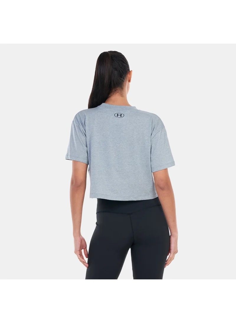 اندر ارمور Women's UA Collegiate Crest Crop T-Shirt