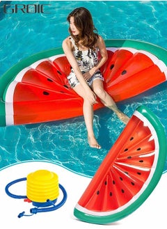 Watermelon Pool Floats,Large Water Inflatable Pool Float for Swimming Pool with Step on the inflator,Summer Swimming Pool Toys,Swimming Pool Party Supplies