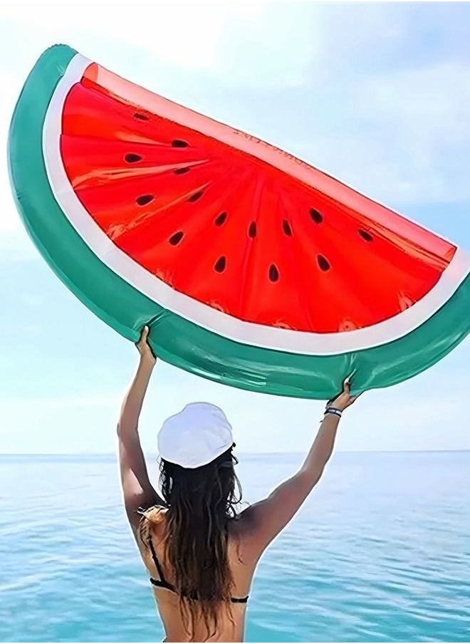 GROIC - Watermelon Pool Floats,Large Water Inflatable Pool Float for Swimming Pool with Step on the inflator,Summer Swimming Pool Toys,Swimming Pool Party Supplies - Image 1