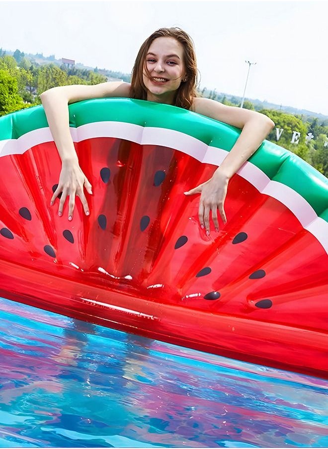GROIC - Watermelon Pool Floats,Large Water Inflatable Pool Float for Swimming Pool with Step on the inflator,Summer Swimming Pool Toys,Swimming Pool Party Supplies - Image 1