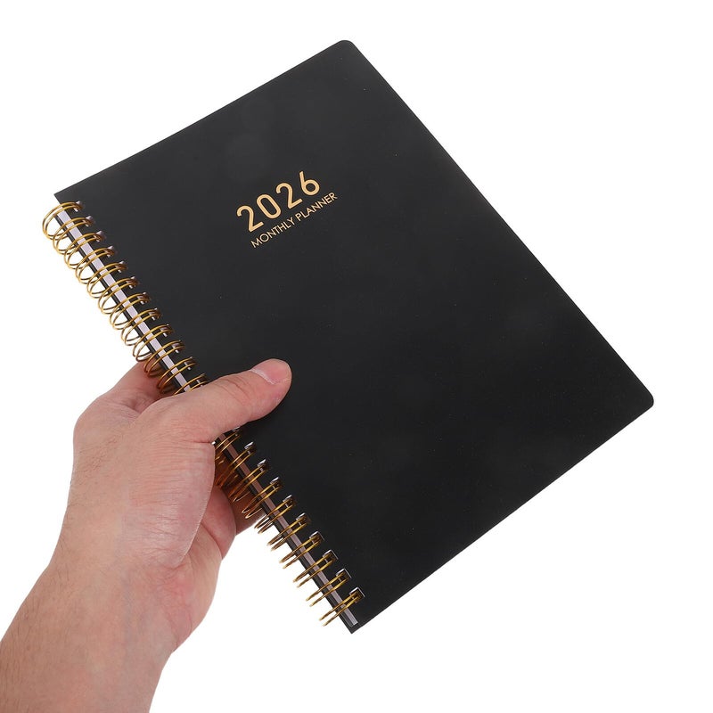A5 Daily Planner Notebook with Weekly Monthly Calendars Twin Wire Binding - Image 5