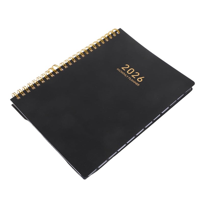 A5 Daily Planner Notebook with Weekly Monthly Calendars Twin Wire Binding - Image 2