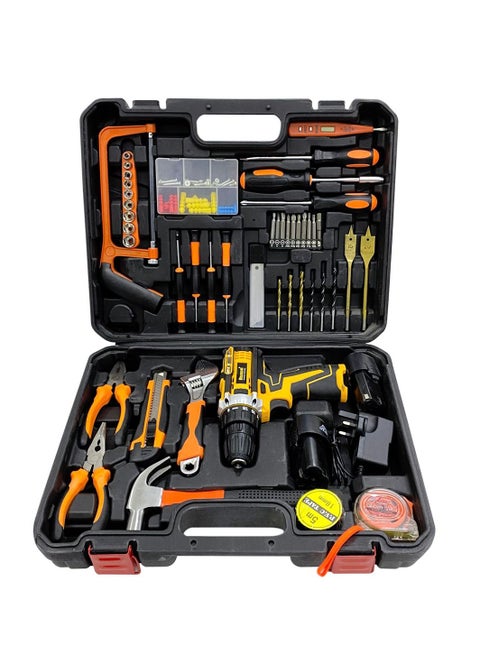 59 Piece Roxon Premium Quality 12V Cordless Impact Drill Set with Li-ion Battery 1300 mAh RX-12VCD