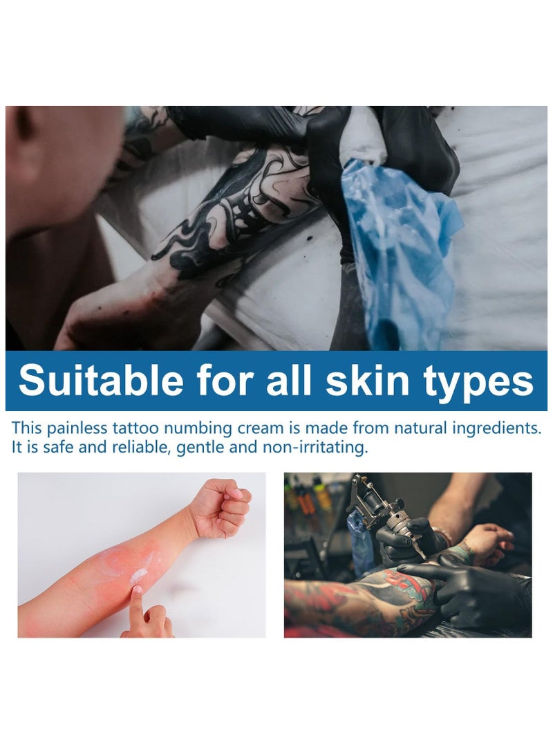 SYOSI Tattoo Numbing Cream, 6-8 Hours Painless Numbing Cream for Tattoos Extra Strength, Long Lasting Painless Tattoo Numbing Cream for Tattoo, Waxing, Microneedling (1.41Oz)  - Image 3