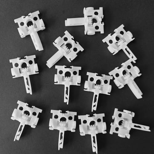 lofrcin Vertical Blind Repair Carrier with Stem and Gear, Vertical Blinds Repair Kit Used for Headrail Vertical Blinds Curtain Accessories（12 PCS） - Image 2