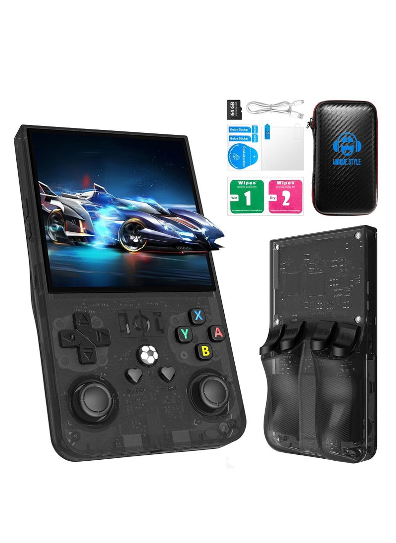 2025 New Upgrade R36MAX Retro Handheld Game Console with 64G Built-in 18000+ Classic Games, Portable Hand Held Open Source Linux System 4.0-in 4k HD IPS Screen Video Player  - Image 1