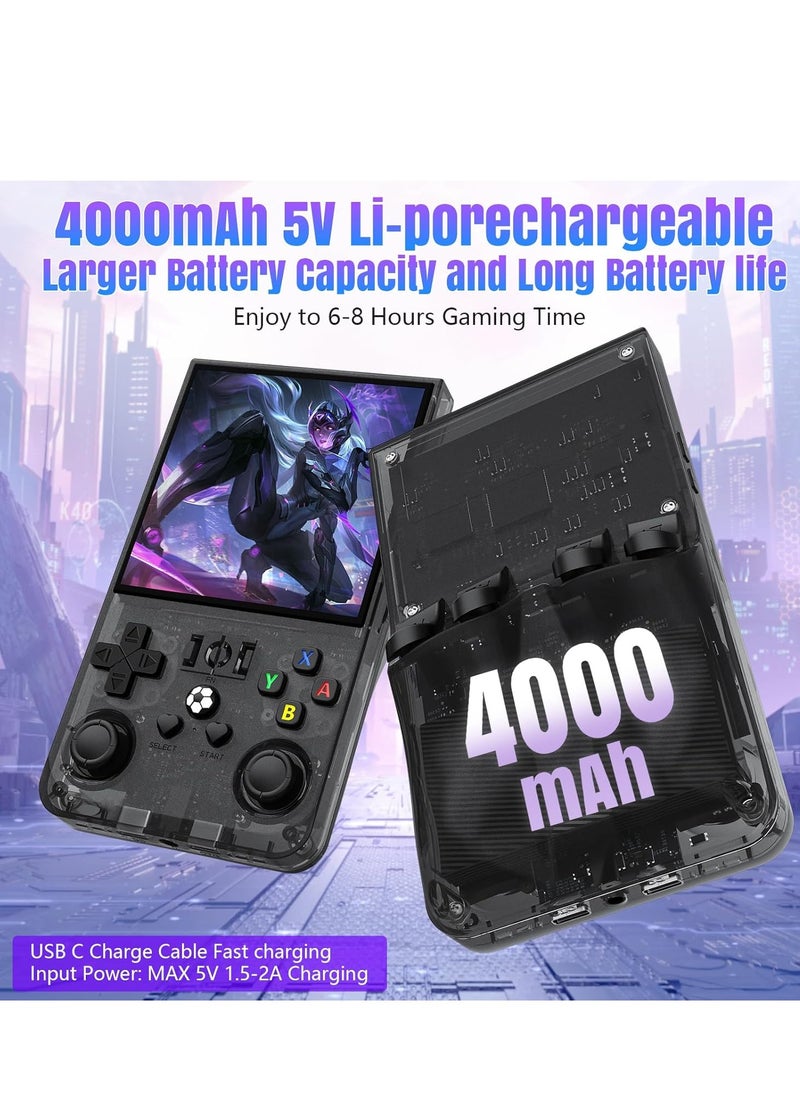 2025 New Upgrade R36MAX Retro Handheld Game Console with 64G Built-in 18000+ Classic Games, Portable Hand Held Open Source Linux System 4.0-in 4k HD IPS Screen Video Player  - Image 3