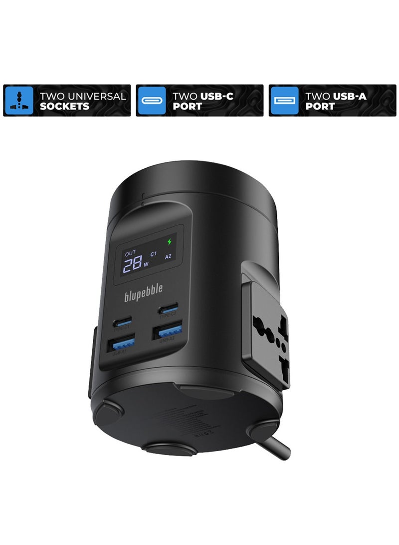 Blupebble Magpod Hub Usb-C Power Delivery And Usb-A Qc3.0 65W Black Bp-Magpodhub-Bk - Image 3
