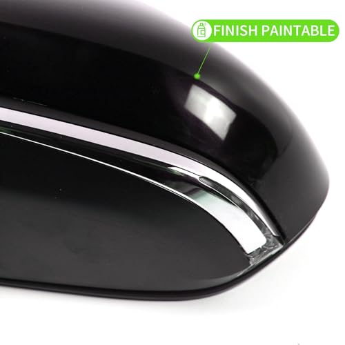 Liizoo Side Mirror for Toyota Camry 2018 2019 2020 2021 2022 2023 2024 Power-6Pins, Left Driver Side Door Mirror,replace for Partslink # TO1320367, Black - Image 5