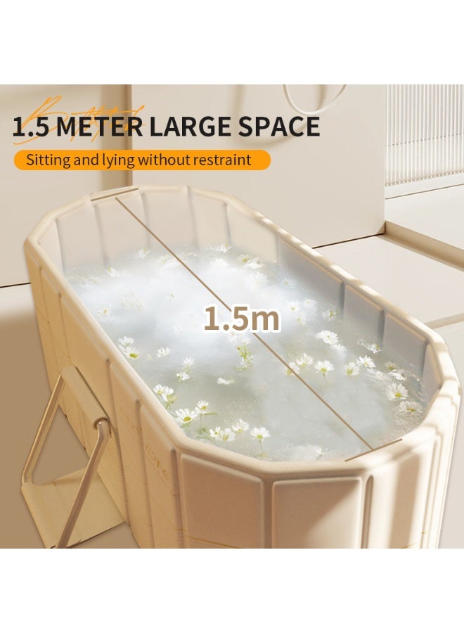 Foldable Bathtub for Adult Large Collapsible tub Portable Bathtub for Bathroom Folding SPA Tub for Shower Stall, Ideal for Small Spaces - Image 2