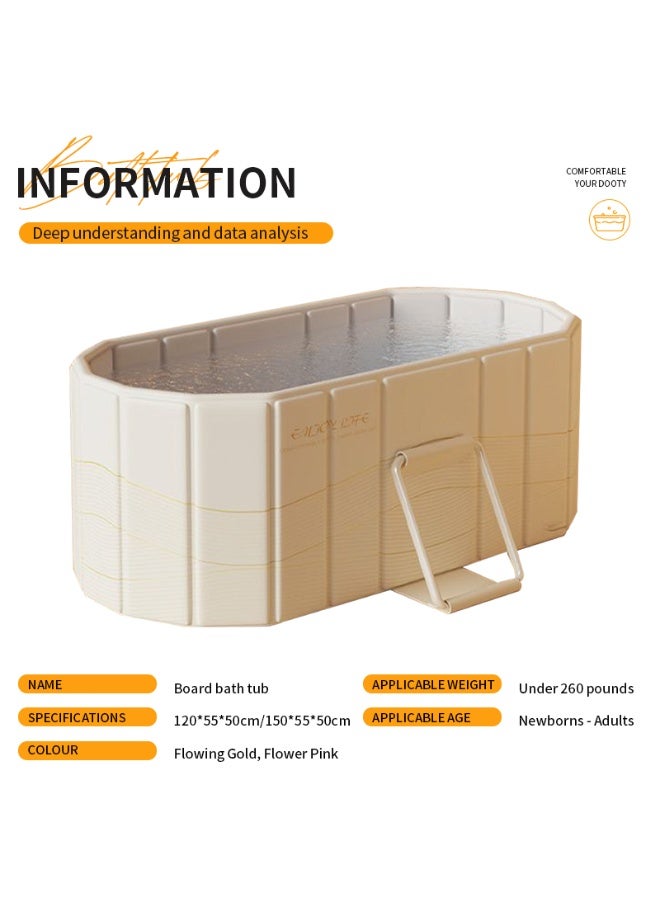Foldable Bathtub for Adult Large Collapsible tub Portable Bathtub for Bathroom Folding SPA Tub for Shower Stall, Ideal for Small Spaces - Image 5