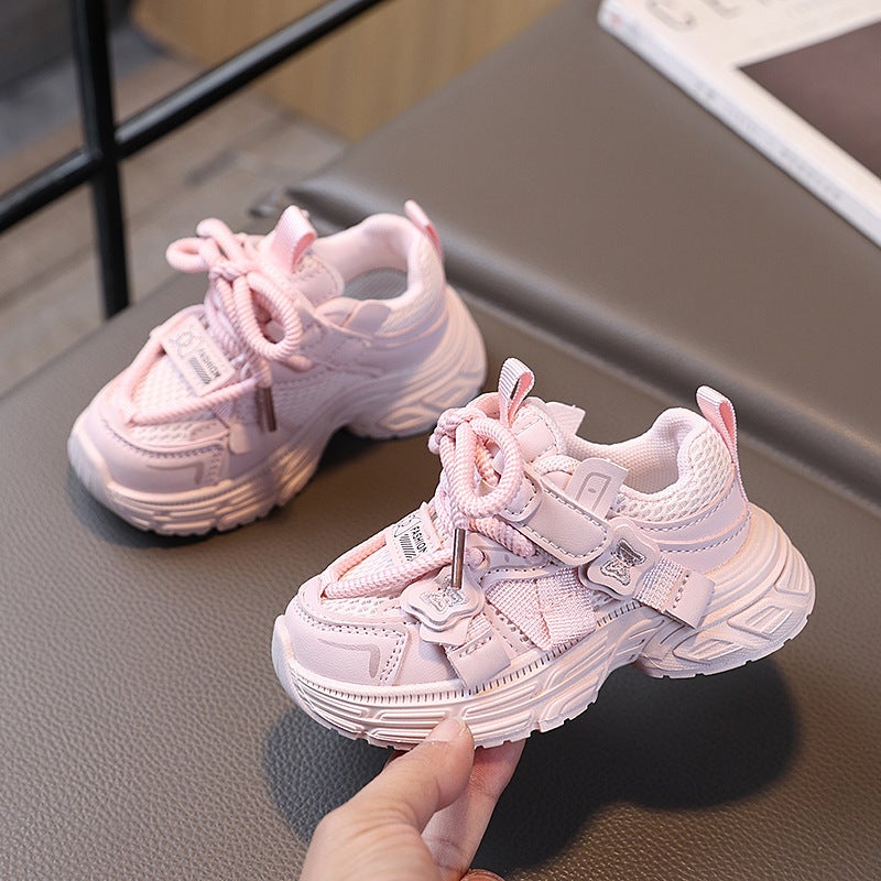 Mesh Sneakers Lightweight Flexible Sole Walking Shoes For Kids Indoor And Outdoor Activities - Image 3