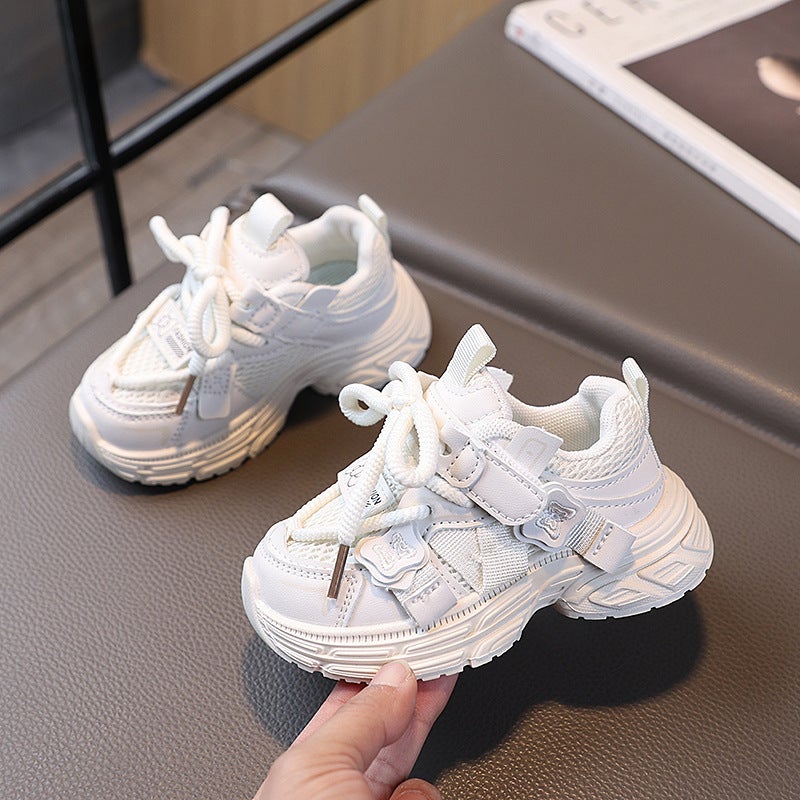 Mesh Sneakers Lightweight Flexible Sole Walking Shoes For Kids Indoor And Outdoor Activities - Image 1