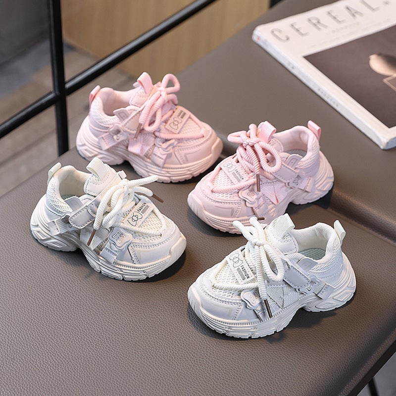 Mesh Sneakers Lightweight Flexible Sole Walking Shoes For Kids Indoor And Outdoor Activities - Image 2