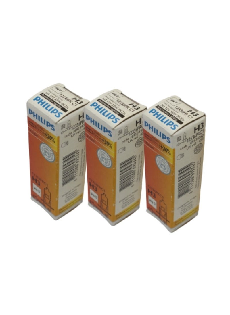 Philips - LIGHT BULB H3 12V 55W (One Pack of 3 Bulbs) - Image 1