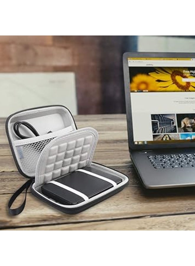 Hard Drive Carrying Case for Seagate Portable/Game Drive for Xbox/Expansion/Ultra Touch Portable External Hard Drive 2.5 inch HDD 1TB 2TB 3TB 4TB 5TB Shockproof Storage Travel Bag, Black - Image 5