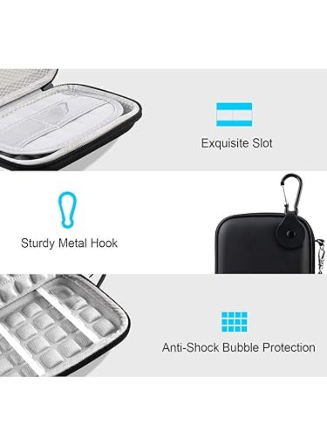 Hard Drive Carrying Case for Seagate Portable/Game Drive for Xbox/Expansion/Ultra Touch Portable External Hard Drive 2.5 inch HDD 1TB 2TB 3TB 4TB 5TB Shockproof Storage Travel Bag, Black - Image 3