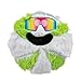 goDog Holiday Collection Mixed Materials TPEPlush Cool Mint Squeaky Dog Toy Chew Guard Technology GreenWhite One Size - Image 3