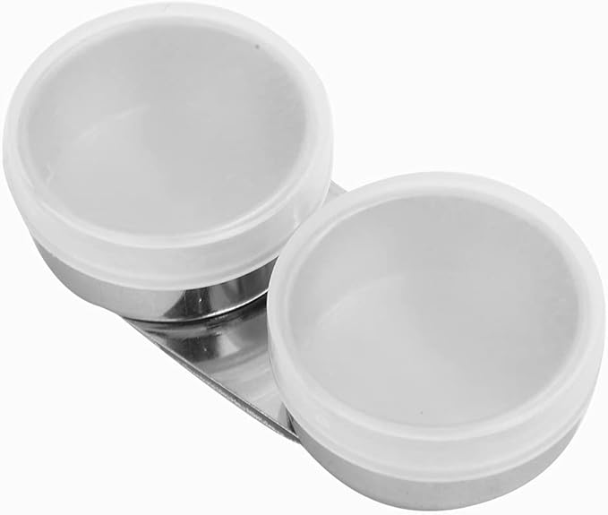 GLOGLOW Oil Painting Cup, Stainless Steel Double Dipper Palette Cup for Outdoor Art Projects Other Art Supplies (Stainless Steel 4) stainless steel 4 - Image 4