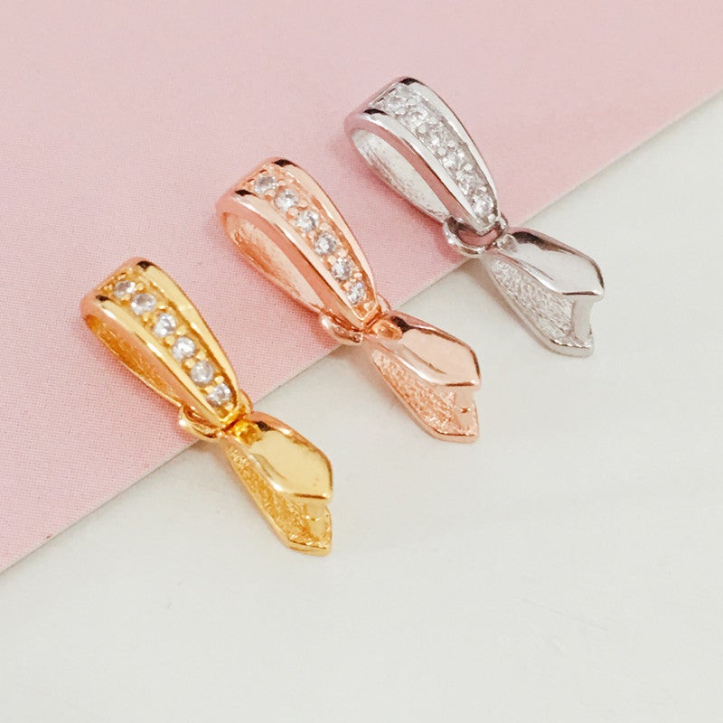 Melon Seed Clip Pendant Buckle Pendant Buckle Clip S925 Silver Buckle Diy Accessories Jade Buckle Jade Buckle Crystal Silver Buckle - Image 2
