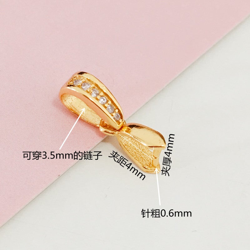 Melon Seed Clip Pendant Buckle Pendant Buckle Clip S925 Silver Buckle Diy Accessories Jade Buckle Jade Buckle Crystal Silver Buckle - Image 4