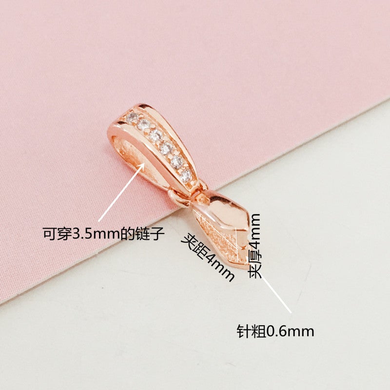 Melon Seed Clip Pendant Buckle Pendant Buckle Clip S925 Silver Buckle Diy Accessories Jade Buckle Jade Buckle Crystal Silver Buckle - Image 5