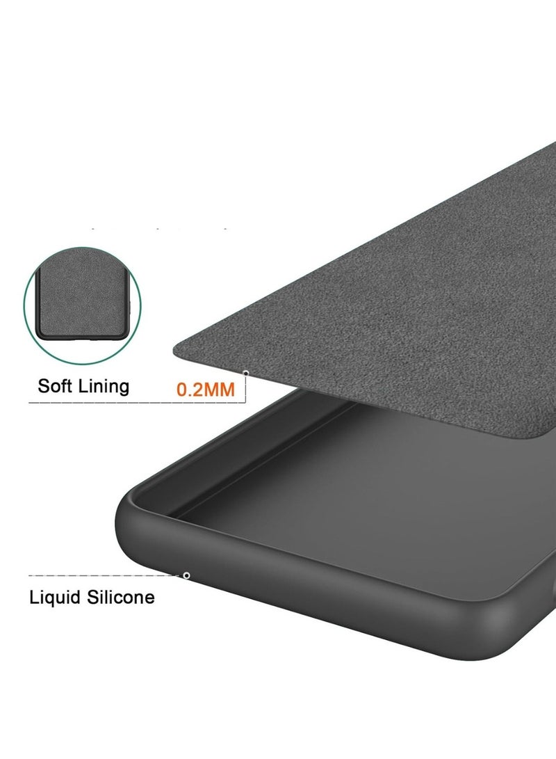 Wtech Oppo Reno12 5G 2024 Premium Liquid Silicone Case Cover Black - Image 3