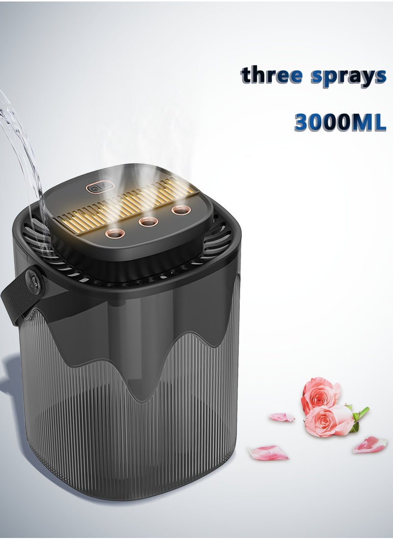 3L High-Performance Ultrasonic Air Humidifier, Low Decibels, Low Energy Consumption, Intelligent Anti-dry Burning System, Air Filter, Cold Mist 3D Circulation Humidification, Baby Cold Mist Humidifier, One-Key Adjustment, Three Sprays of Maximum Haze up to 300ml/h, up to 24 Hours of Continuous Atomization Output, Can Pour Perfume, with Night Light - pzsku/Z77C651C6C60510AA63C2Z/45/1741411270/5c529e8c-a6ed-49aa-afb9-33e14285b59d