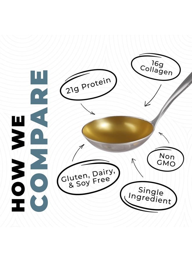 Left Coast Performance Bone Broth Protein Powder – Pure Grass-Fed Beef Bone Broth, Unflavored with Natural Collagen, Glucosamine & Gelatin – Paleo & Keto-Friendly, Non-GMO, Dairy-Free for Gut Health & Joint Support 32oz - Image 5