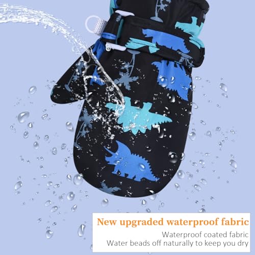 Weradau Fleece Lined Mittens for Baby Boys Girls,Baby Toddler Little Kids Winter Warm Gloves Mittens(6-24 months) - Image 5