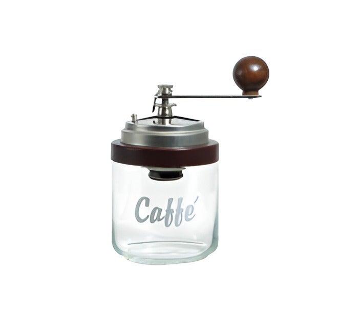 Ottinetti Brown Coffee Grinder on Glass 750ml with Caffe Inscription - Image 2