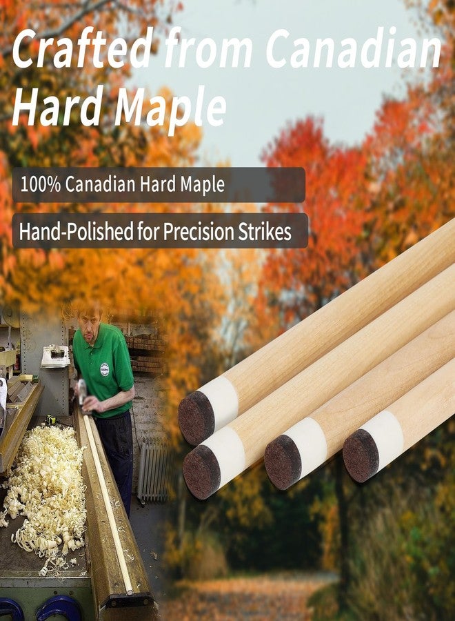 AKLOT Pool Cue Stick 58'', Canadian Maple Pro Billiard Cue &13mm Leather Tip, Anti-Slip Grip, 18/19/20/21oz Billiard Pool Stick for Adults/Beginner/Pro Player (Black with Printed Grip, 19oz) - Image 3