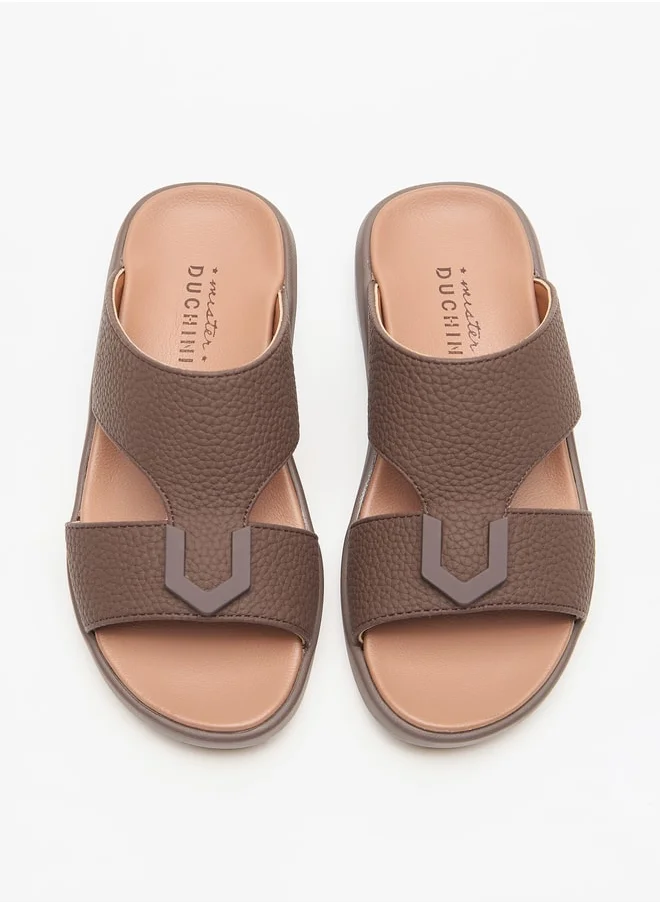 دوتشيني Boys Textured Slip-On Arabic Sandals