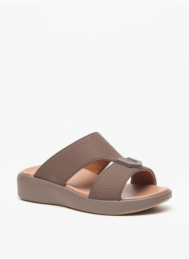 دوتشيني Boys Textured Slip-On Arabic Sandals