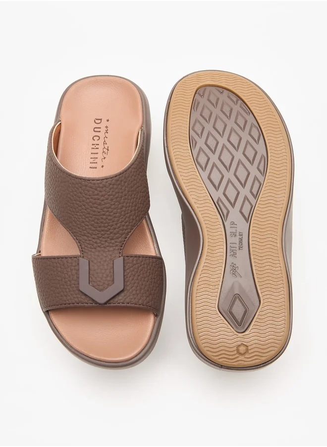 دوتشيني Boys Textured Slip-On Arabic Sandals