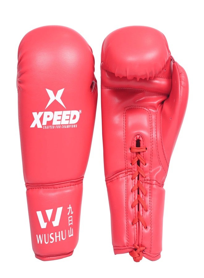 Xpeed Boxing Gloves || Fighting Gloves PU Material || Multi Layer Padding Boxing Gloves || Boxing Gloves Set || Breathable Gloves (Red, 14oz) - Image 2