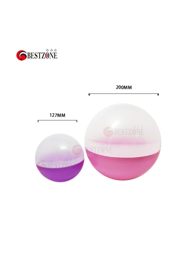 null - Gashapon Machine Gashapon Shell 32 38 45 50 60 70 7585100 Plastic Ball Empty Shell Toy Machine Gashapon Machine-Color:127mm Gashapon Translucent Half Color-Specifications:32-200mm - Image 1