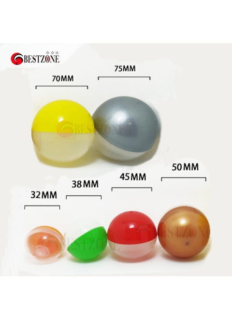 Gashapon Machine Gashapon Shell 32 38 45 50 60 70 7585100 Plastic Ball Empty Shell Toy Machine Gashapon Machine-Color:127mm Gashapon Translucent Half Color-Specifications:32-200mm