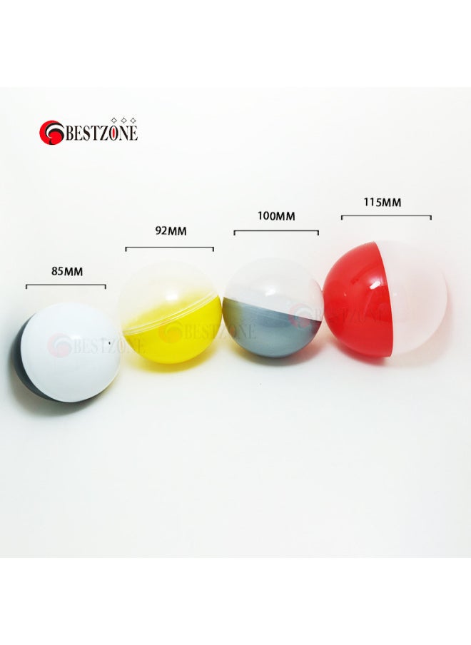 null - Gashapon Machine Gashapon Shell 32 38 45 50 60 70 7585100 Plastic Ball Empty Shell Toy Machine Gashapon Machine-Color:127mm Gashapon Translucent Half Color-Specifications:32-200mm - Image 1