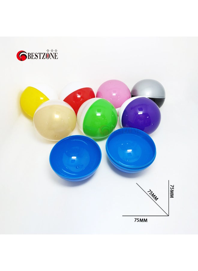 null - Gashapon Machine Gashapon Shell 32 38 45 50 60 70 7585100 Plastic Ball Empty Shell Toy Machine Gashapon Machine-Color:127mm Gashapon Translucent Half Color-Specifications:32-200mm - Image 1