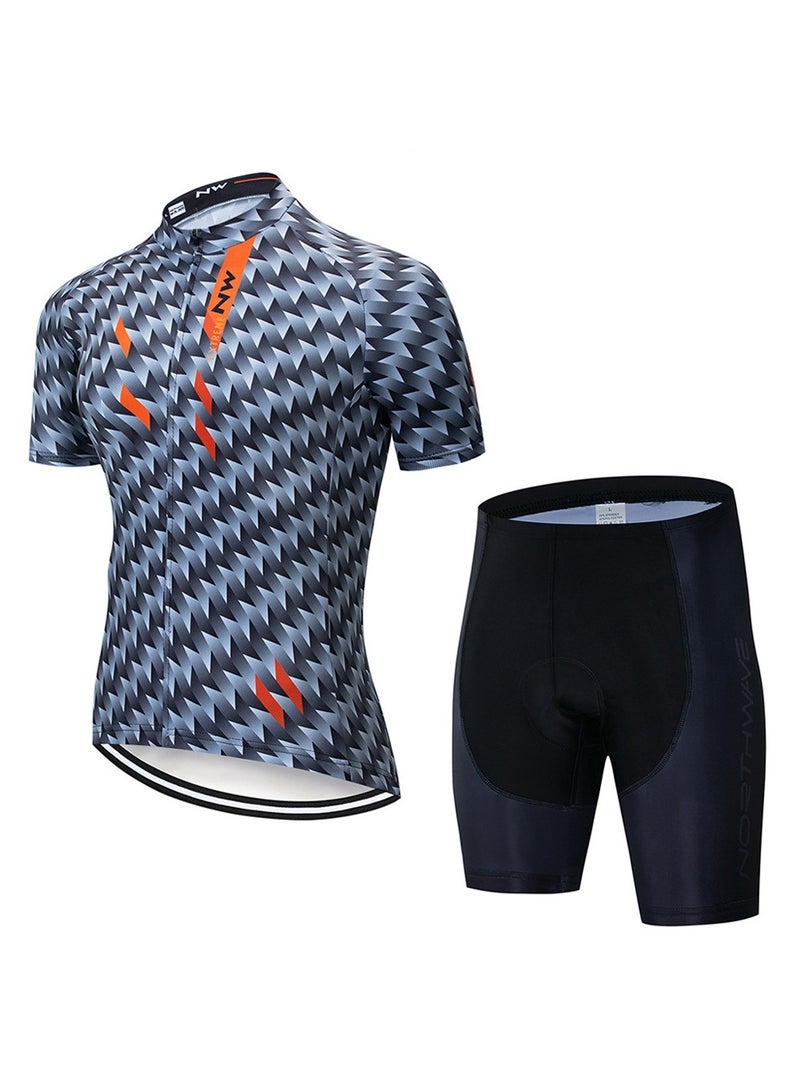 KUYING GR New Summer Outdoor Sunscreen Moisture Absorption Quick Drying Bicycle Women's Cycling Clothing Set - Image 1