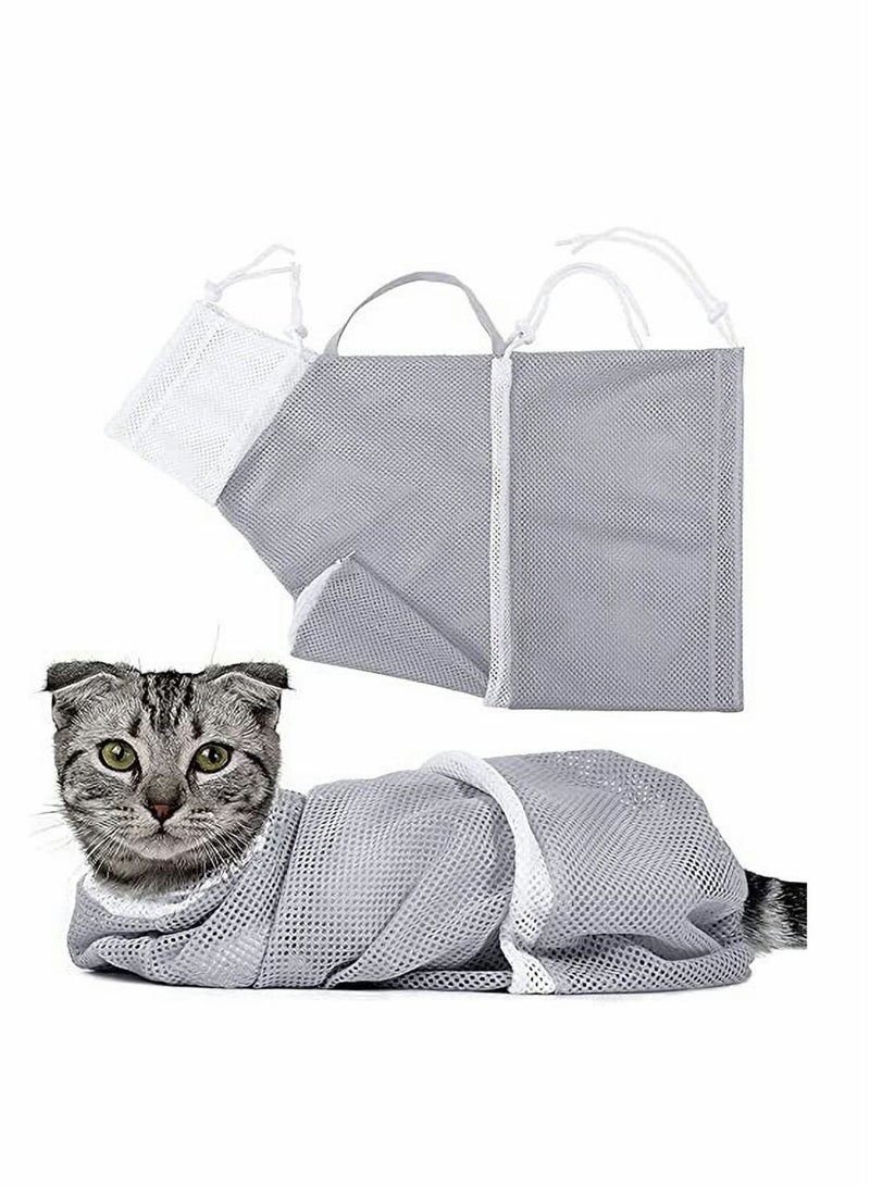 Excefore Cat Bathing Bag,Cat Shower Bag Anti-Bite Anti-Scratch,Injecting Examining Nail Trimming,Adjustable Multifunctional Breathable Restraint Cat Bag Restraint - Image 1