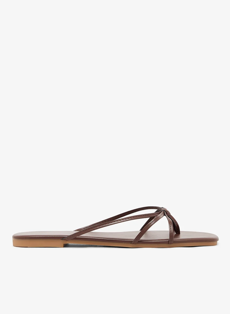 Strap Detail Flat Sandals