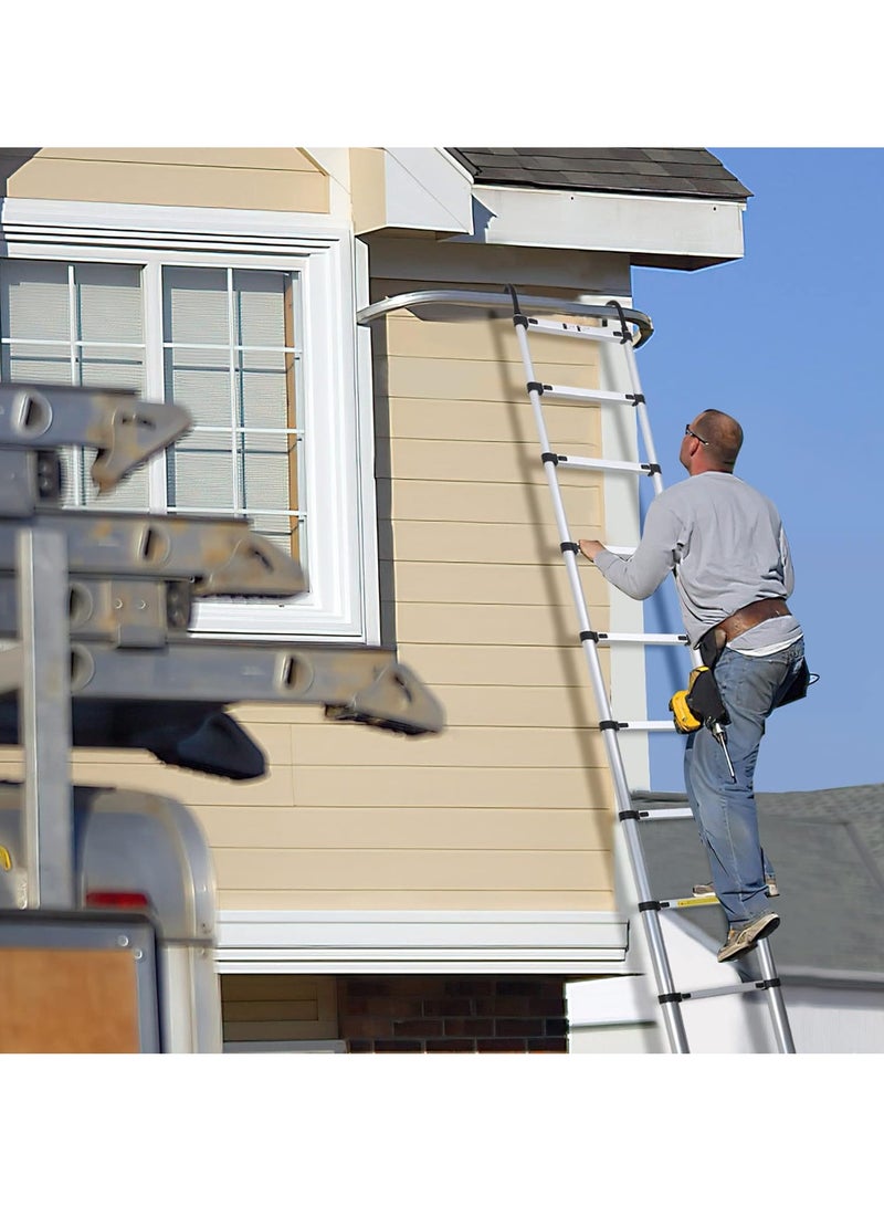 سلم تلسكوبي قابل للتمديد بطول 12 قدم ، سلم تلسكوبي كبير قابل للطي - Image 4