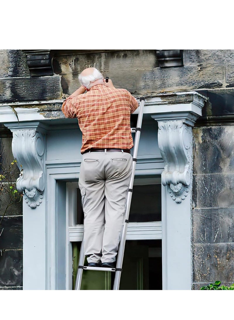 سلم تلسكوبي قابل للتمديد بطول 12 قدم ، سلم تلسكوبي كبير قابل للطي - Image 3