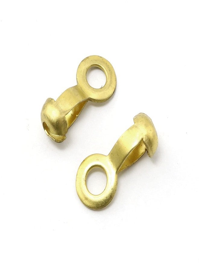PZRT 10PCS Ball Chain Pull Loop Connectors Copper Color 4.5 Stainless Steel Pendant Clips Floral Pendant Clips Hardware Accessories Brass Ceiling Fan Lamp Pull Chain Connectors - Image 2