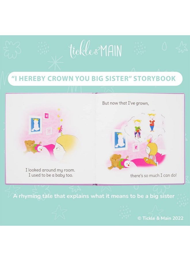 Tickle & Main Tickle & Main 3 Pcs Big Sister Gifts for Girls, Includes I Hereby Crown You Big Sister Book, Soft Cloth Doll, and Child Size Crown for Announcing a New Sibling, Educational and Engaging  - Image 5
